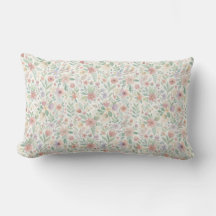 Pastel Flower Pillows & Poufs