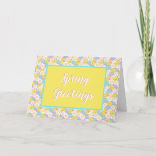 Pastel flowers card
