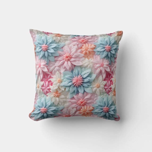 Pastel Flowers Cushion (Front)