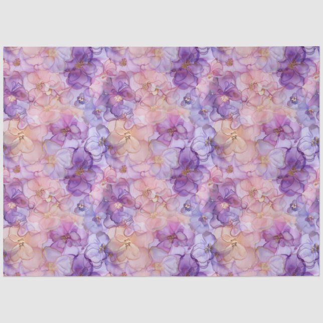 Pastel Flowers Design Series 18 Tissue Paper (Front)