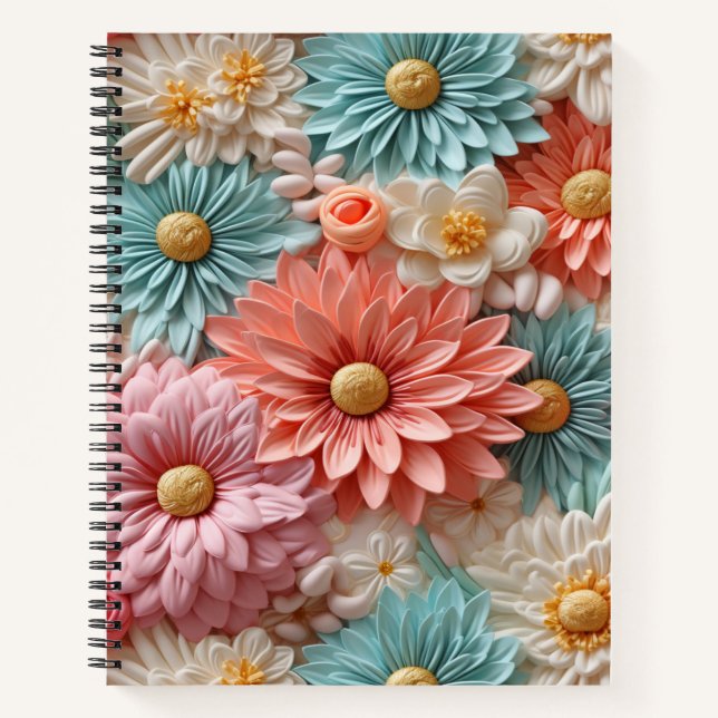 Pastel Flowers Notebook (Front)