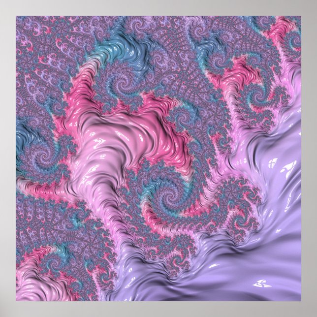 Pastel Fractal Poster (Front)