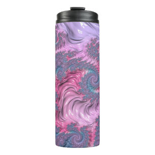 Pastel Fractal Thermal Tumbler