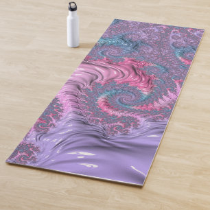 Pastel Fractal Yoga Mat