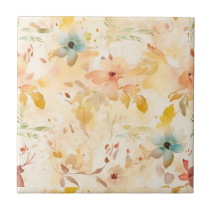 Pastel Free Spirit Floral Tile