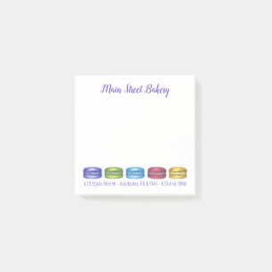 Pastel French Macaron Cookies Bakery Pastry Chef Post-it Notes