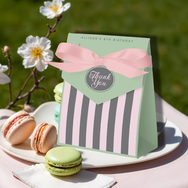 Pastel French Paris theme Girls Birthday Favour Bo Box (Emily in Paris themed favor box)
