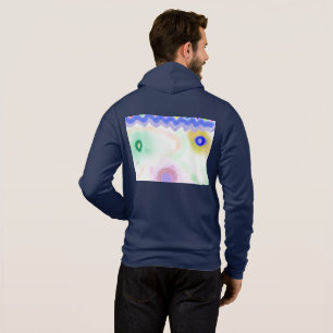 Pastel Galaxies Impressionist Men's Zip-Up Hoodie