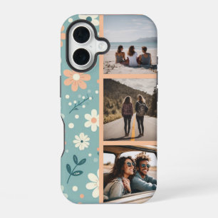Pastel Garden Delight Photo Collage iPhone 16 Case