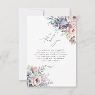 Pastel Garden Floral Thank You Card