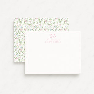 Pastel Garden Flowers From the Nursery Card