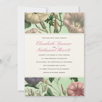 Pastel Garden Wedding Invitation