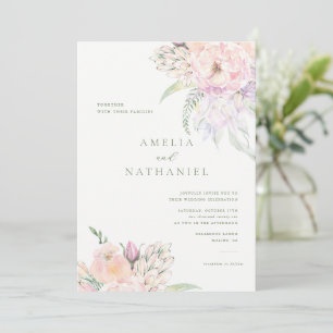 Pastel Garden Wedding Invitation