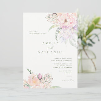 Pastel Garden Wedding Invitation