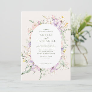 Pastel Garden Wedding Invitation