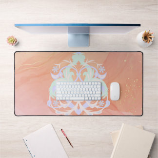 Pastel Garden Whispers – Joyful Floral Desk Mat