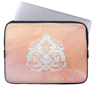 Pastel Garden Whispers – Uplifting Floral Laptop Sleeve