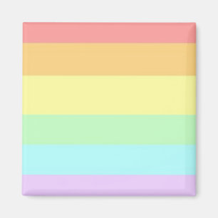 Pastel Gay LGBT Pride Month Flag   Magnet