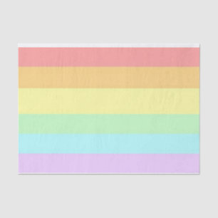 Pastel Gay LGBT Pride Month Flag Tissue Paper