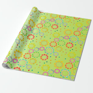 Pastel Gears Wrapping Paper