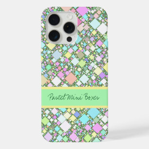 Pastel Geometric Background Personalised iPhone 15 Pro Max Case