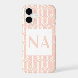 Pastel geometric initial / monogram