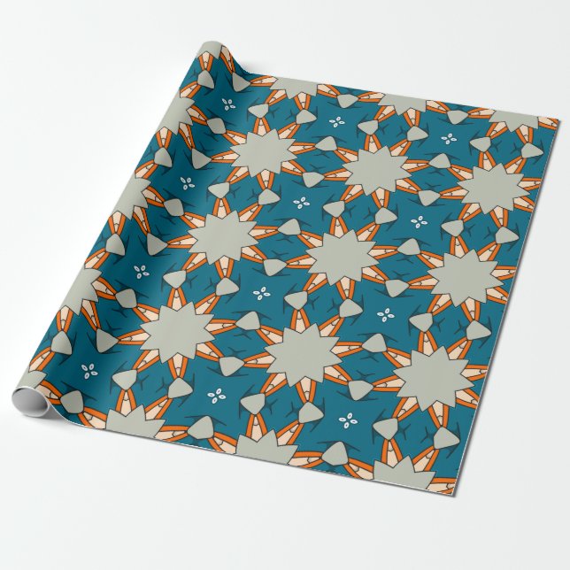 Pastel Geometric Pattern – Soft Abstract Color  Wrapping Paper (Unrolled)