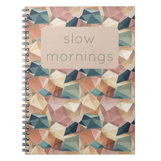 Pastel Geometric Pop | Muted Custom Notebook