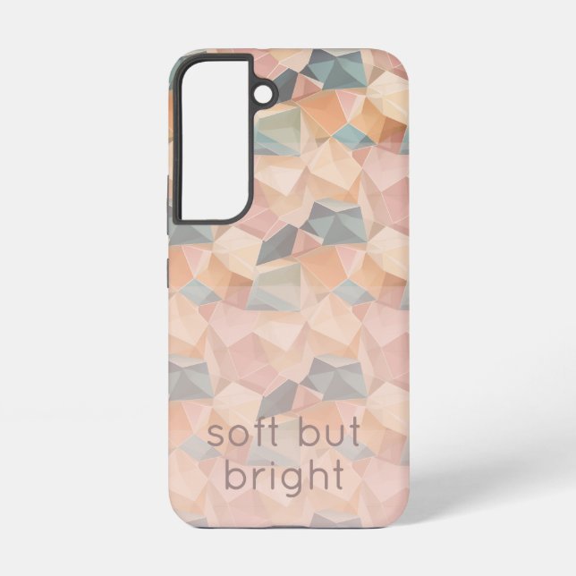 Pastel Geometric Pop | Soft Spectrum Samsung Galaxy S22 Case (Back)