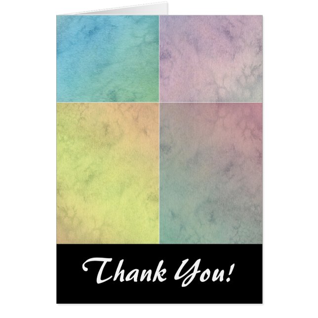 Pastel Geometric Watercolor Art (Front)