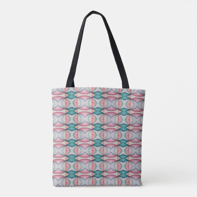 Pastel Geometry Tote Bag (Back)
