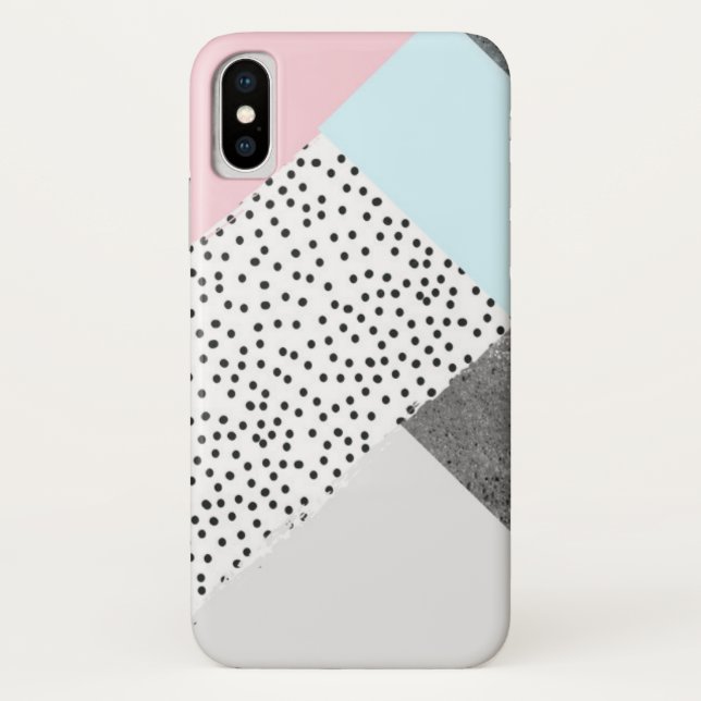 Pastel Geomtric Marble Dotted Design Case-Mate iPhone Case (Back)