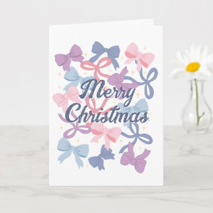 Pastel Gift Bows Merry Christmas © GraphicLoveShop Card