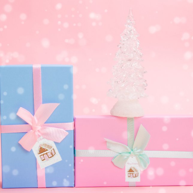 Pastel Gingerbread House Christmas Gift Tag (Creator Uploaded)