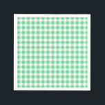 Pastel Gingham Napkins Green<br><div class="desc">Elevate your table setting with our charming "Pastel Gingham Napkins." Perfect for weddings, baby showers, birthdays, or showcasing your business logo, these napkins add a touch of classic elegance to any occasion. With their delightful pastel gingham pattern, they bring a sense of warmth and sophistication to your event or everyday...</div>