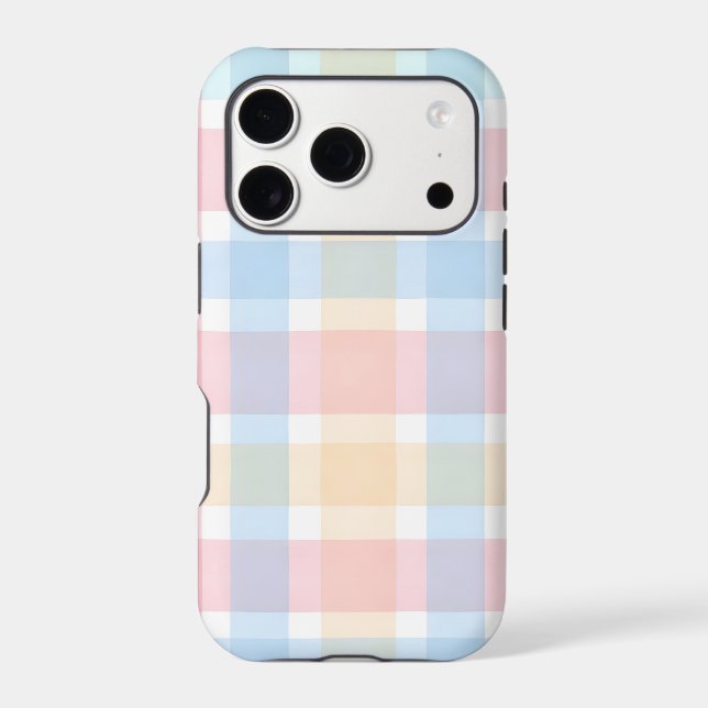 Pastel Gingham – Soft Watercolor Pattern (Back)