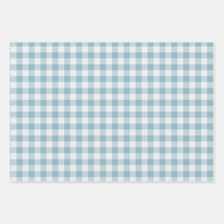 Pastel Gingham Wrapping Paper Sheet