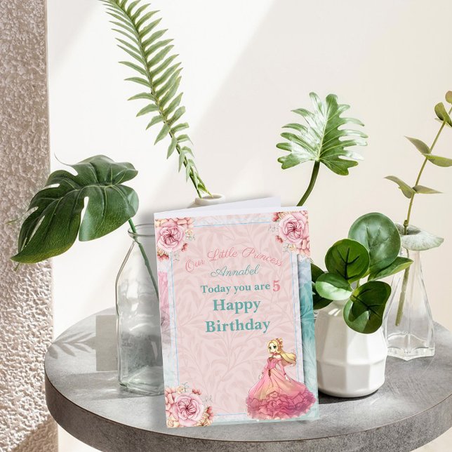 Pastel Girls Birthday Card Our Little Princess (Creator Uploaded)