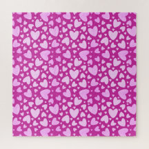 Pastel Girly Love Hearts | Impossible Hot Pink