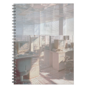 Pastel Glass Retro Office Notebook
