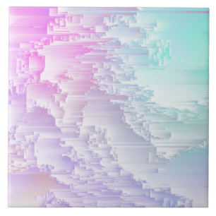 Pastel Glitch Tile