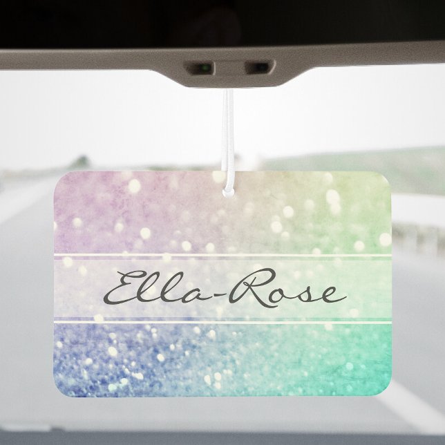 Pastel Glitter Bokeh BackgroundGlam Elegant Glitte Car Air Freshener (Creator Uploaded)