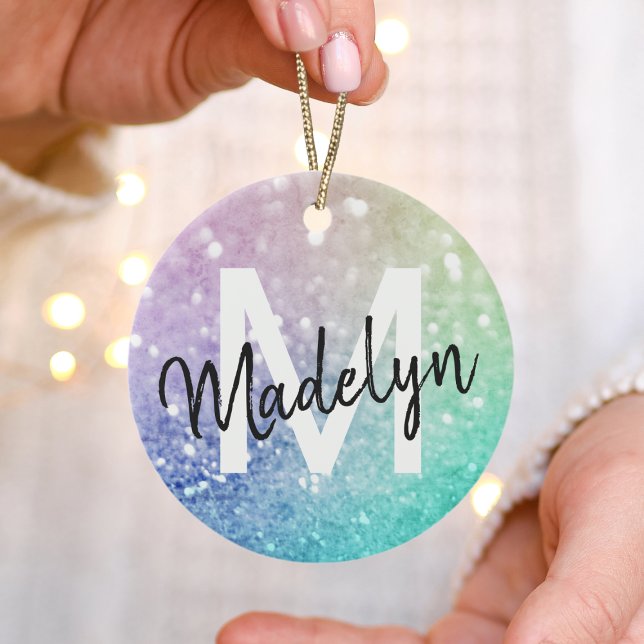 Pastel Glitter Bokeh BackgroundGlam Elegant Glitte Ceramic Tree Decoration (Creator Uploaded)