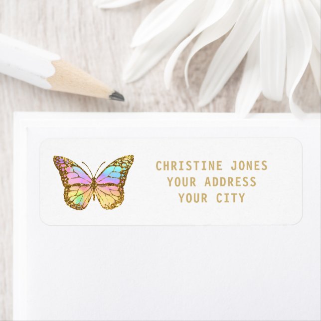 pastel glitter butterfly (Insitu)