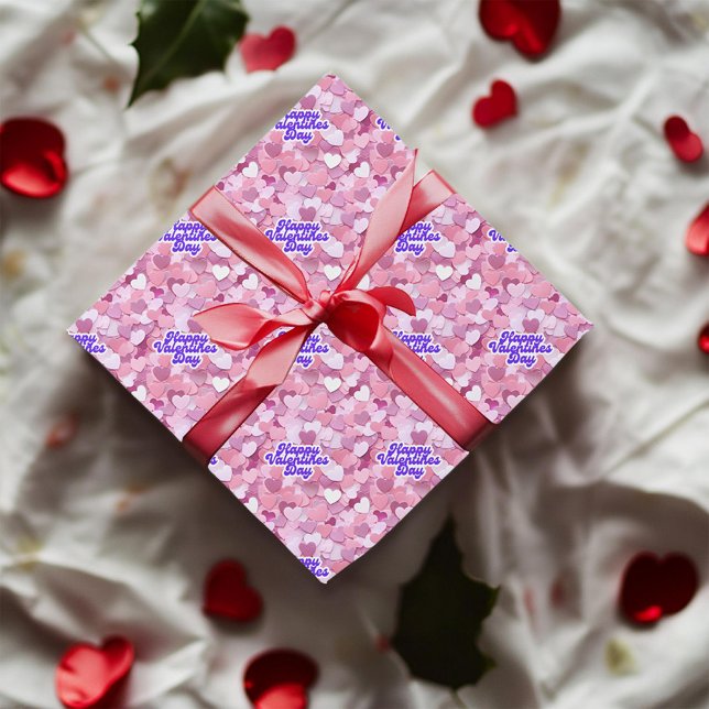 Pastel Glitter Hearts Wrapping Paper (Creator Uploaded)