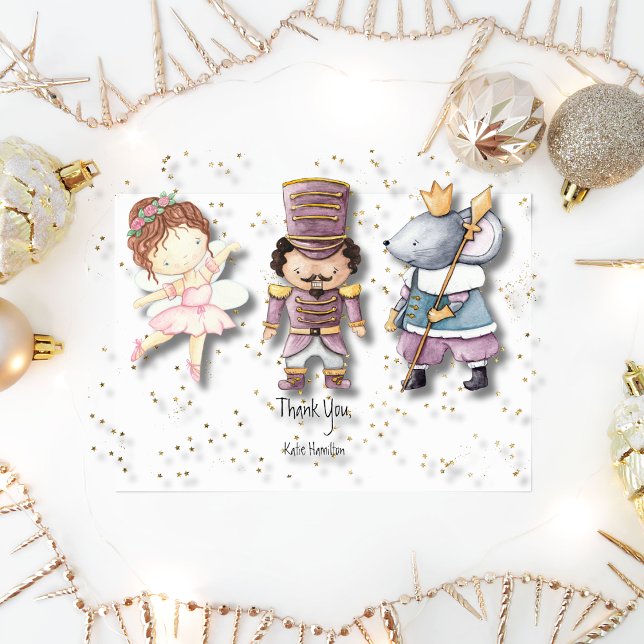Pastel Glitter Nutcracker Note Card (Creator Uploaded)