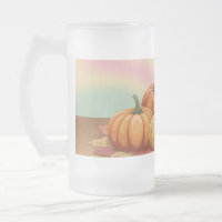 Pastel Glossy Pumpkins Frosted Mug