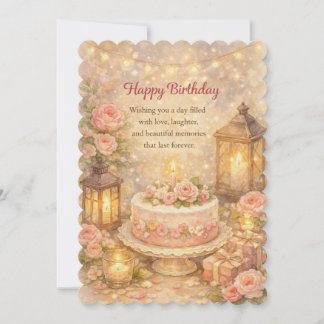 ✨ Pastel Glow Birthday Celebration ✨ Card