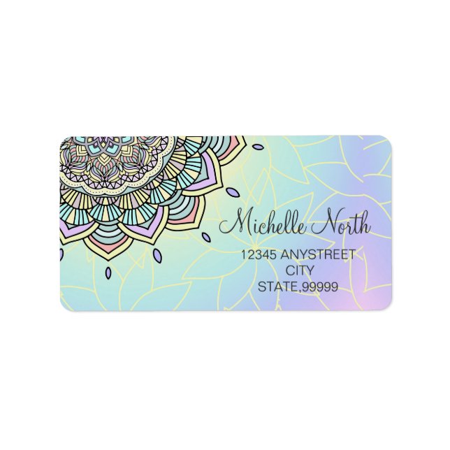 Pastel Glow Mandala ID359 Label (Front)