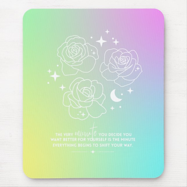 Pastel Glow-Up Mouse Pad (Front)